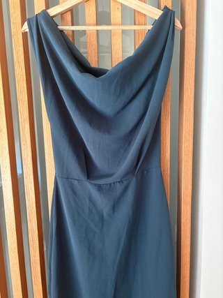 Vestido Zara Azul Petróleo