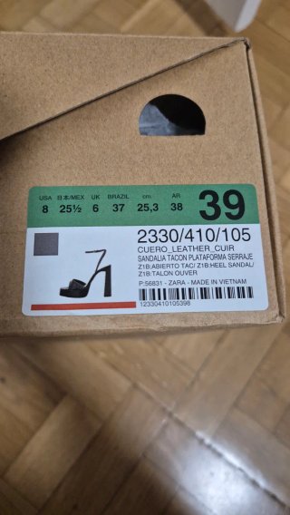 Sandalias Zara Talla 39 Sin Estrenar