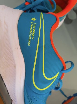Nike Bambas Talla 40 Azul Naranja Poco Uso