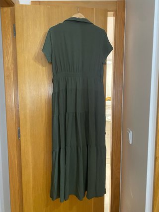Vestido largo verde Make talla M