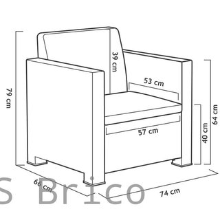 Muebles Jardín Evo Confort Grafito