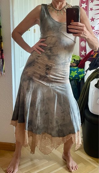 Vestido Hippie Medieval Talla S