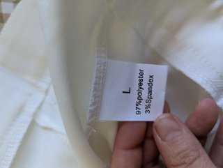 Pantalón blanco recto de traje
