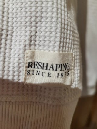 Jersey Zara Blanco Manga Larga