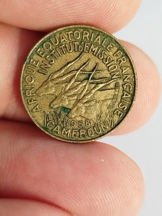 Moneda 5 Francos África Ecuatorial Francesa 1958