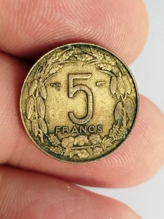 Moneda 5 Francos África Ecuatorial Francesa 1958