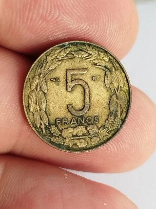 Moneda 5 Francos África Ecuatorial Francesa 1958