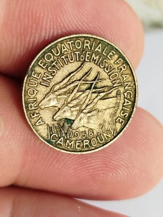 Moneda 5 Francos África Ecuatorial Francesa 1958