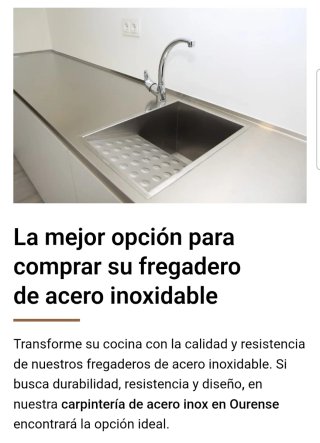 Lavaderos de acero inoxidable