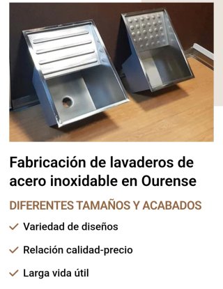 Lavaderos de acero inoxidable