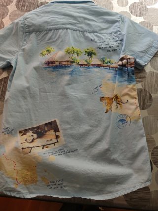 Camisa infantil estampada talla 8