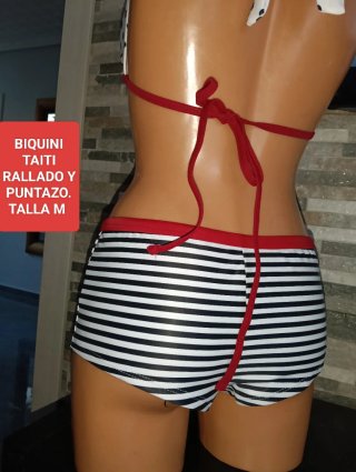 Bikini Talla M Lunares y Rayas