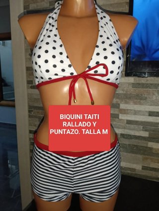Bikini Talla M Lunares y Rayas