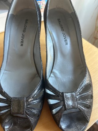 Zapatos de fiesta SALORD JOVER plateados