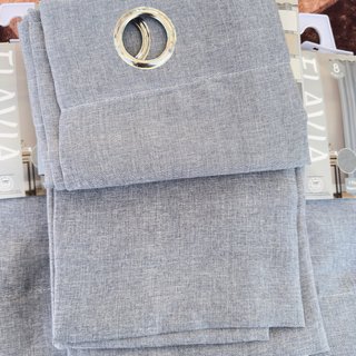 4 Tende Vivy Victoria Grigio-Blu 140x280cm