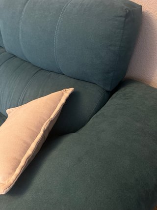 Sofá 3 plazas extensible color teal
