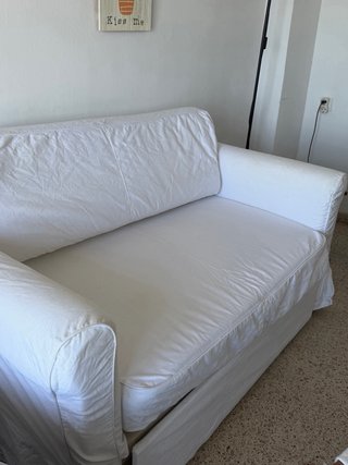 Sofá Cama Ikea Blanco Tela