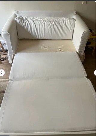 Sofá Cama Ikea Blanco Tela