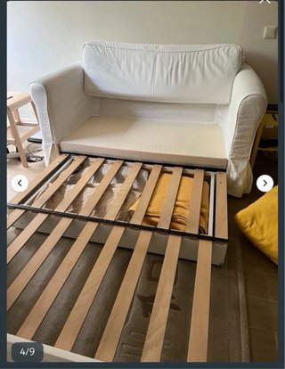 Sofá Cama Ikea Blanco Tela