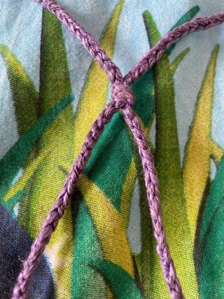 Top Lila de Ganchillo Hippie Handmade