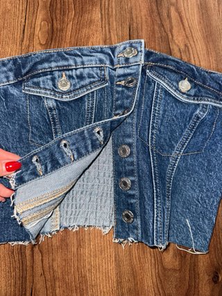 Top vaquero denim Zara Talla S