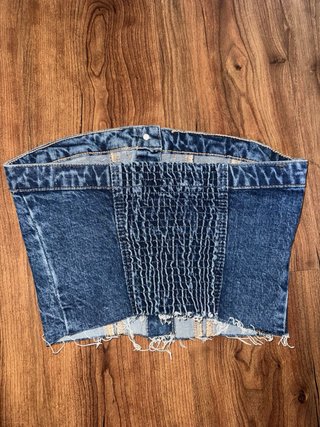 Top vaquero denim Zara Talla S