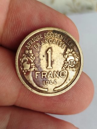Franco 1 Franco 1944 África Occidental Francesa