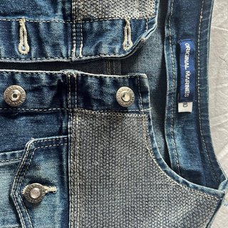 Giacca corta di jeans con paillettes