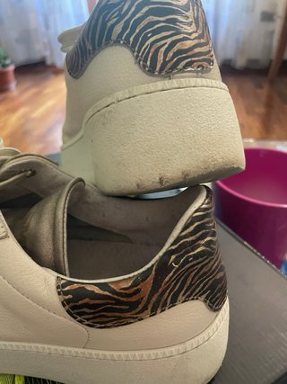 Sneakers Meline vera pelle beige n.40