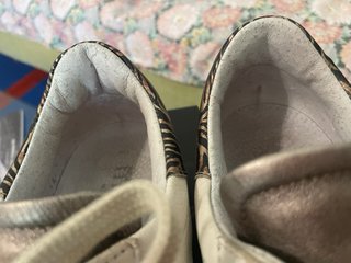 Sneakers Meline vera pelle beige n.40