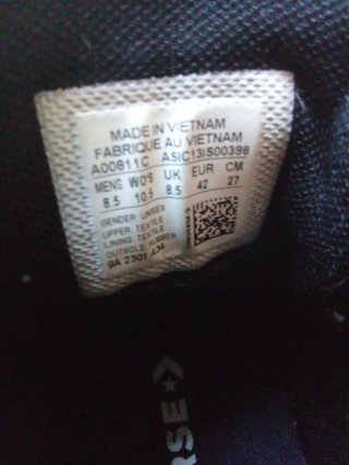 Converse All Star Zapatillas Negras Talla X