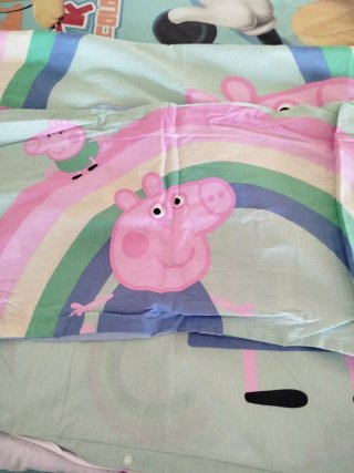 Funda Nórdica Cuna Peppa Pig Arcoíris