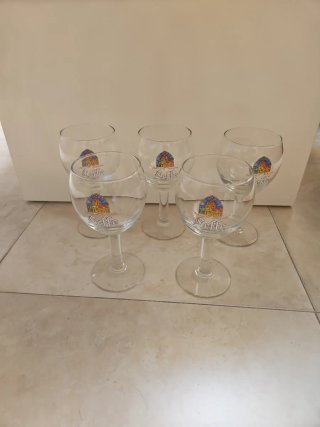 Confezione da 5 Bicchieri per Birra Leffe