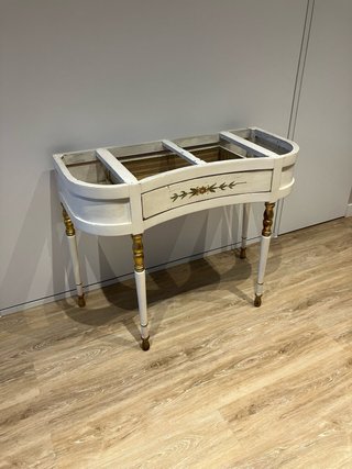 Mesa consola aparador mármol y madera
