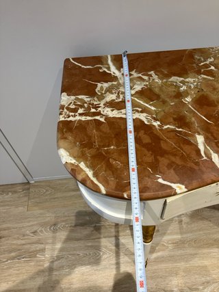 Mesa consola aparador mármol y madera