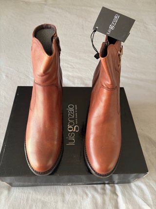 Botines Piel Marrones Luis Gonzalo Talla 38