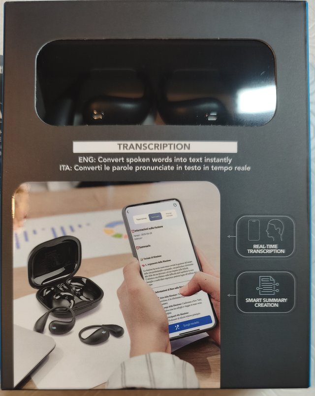 Auricolari Traduttore IA Bluetooth Open-Ear
