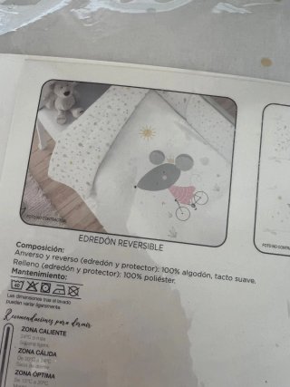 Cuna blanca con colchón
