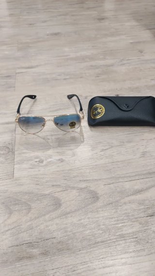 Gafas de sol  Aviator Doradas Azules