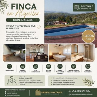 Casa rural en alquiler en Coín