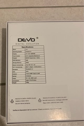 Tablet Devo T10
