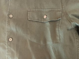 Camicia lino KOAN Uomo Taglia M Verde Oliva