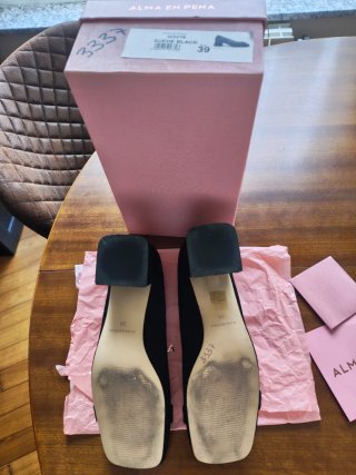 Zapatos Alma en Pena Talla 39 Negros Nuevos