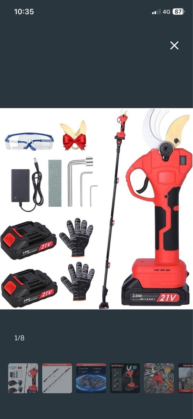 2 Podadoras Eléctricas Extensibles de  21V