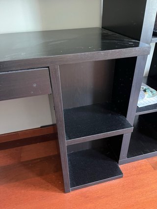 Escritorio Ikea Negro Madera