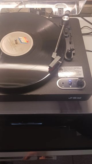 Giradischi JAM SPUN Nero, bluetooth senza coperchio