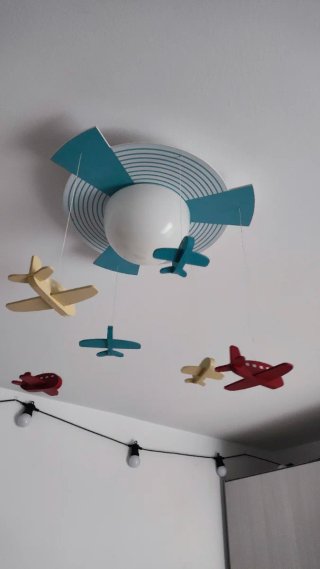 Lámpara Techo Infantil Aviones