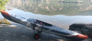 Kayak hinchable con carrito.remo.hinchador.chaleco