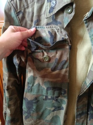 Chaqueta militar camuflaje