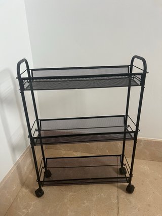 Carrito Organizador Negro 3 Niveles